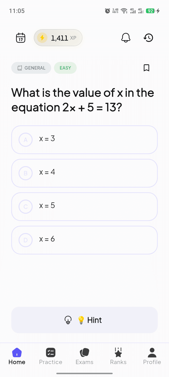 LevelUP Mobile App Screenshot